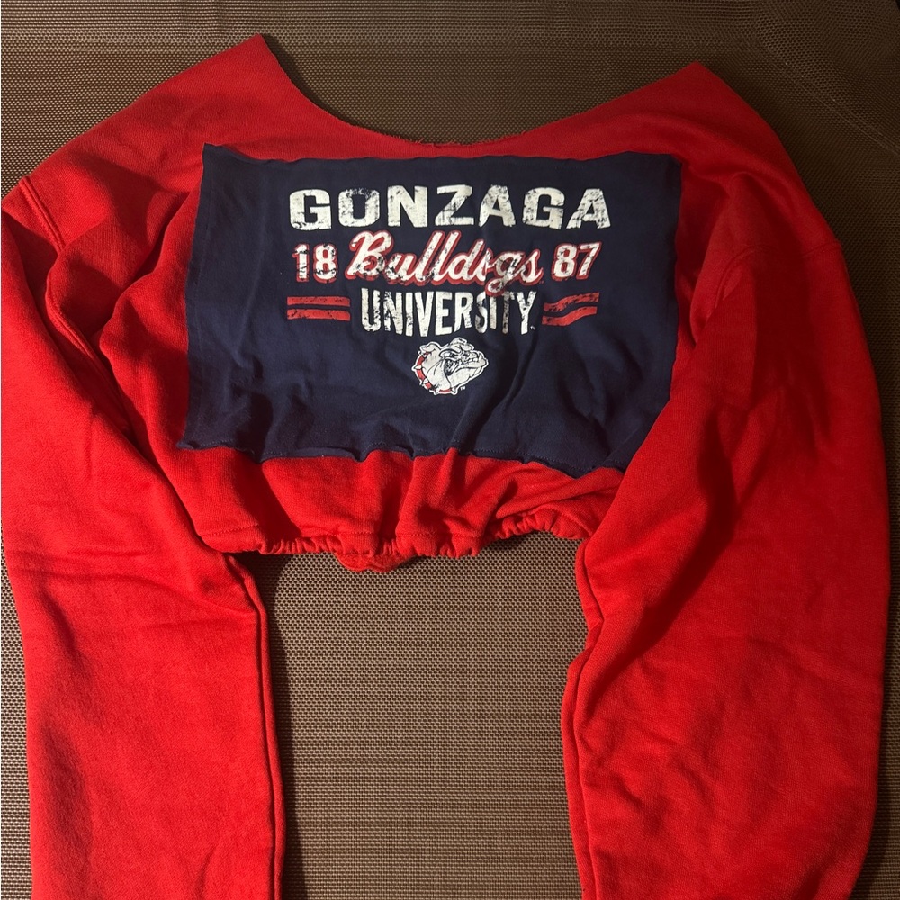 Gonzaga Bulldogs cropped vintage sweatshirt